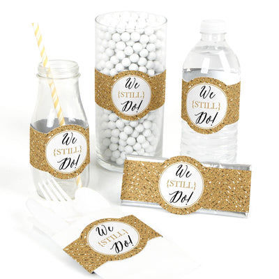 We Still Do - 50th Wedding Anniversary - DIY Party Wrappers - 15 ct