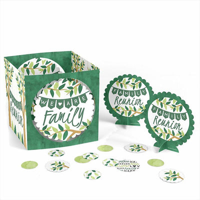 Family Tree Reunion - Family Gathering Party Centerpiece and Table Decoration Kit