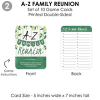 Family Tree Reunion - 4 Family Gathering Party Games - 10 Cards Each - Gamerific Bundle