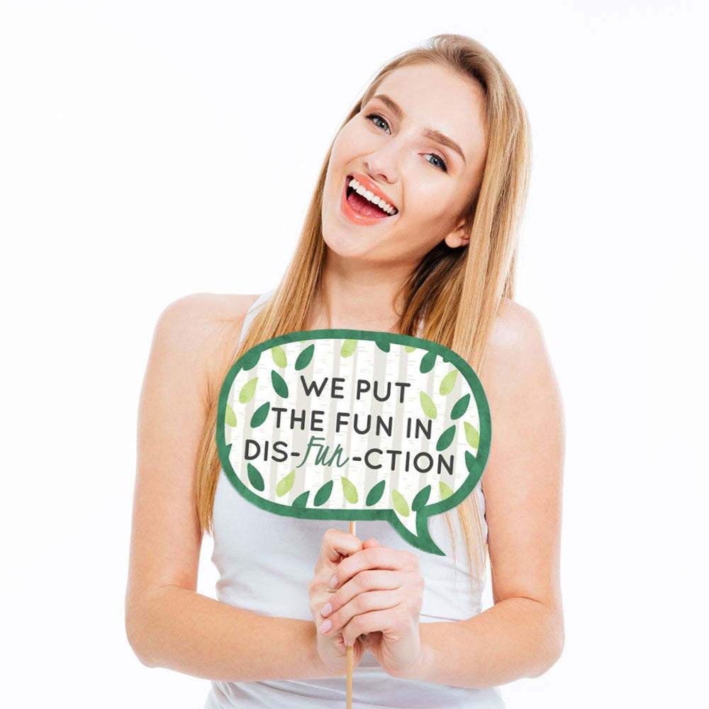 Funny Family Tree Reunion - 10 Piece Photo Booth Props Kit