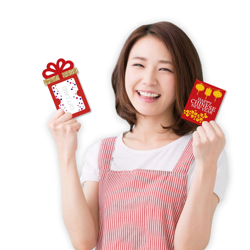 Chinese New Year - Lunar New Year Money and Gift Card Sleeves - Nifty Gifty Card Holders - Set of 8