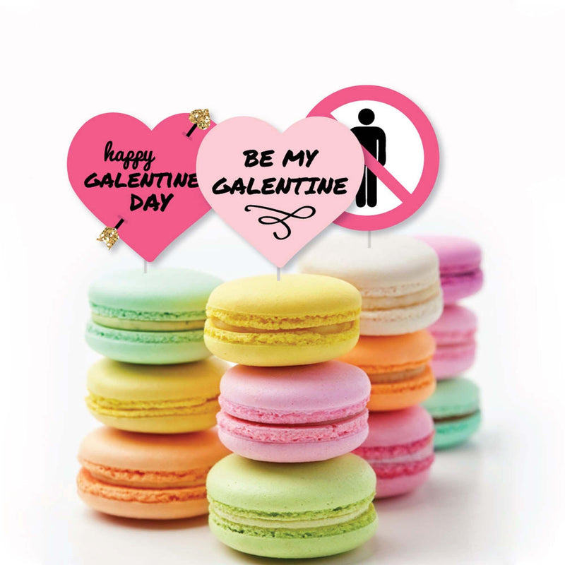 Be My Galentine - Dessert Cupcake Toppers - Galentine&