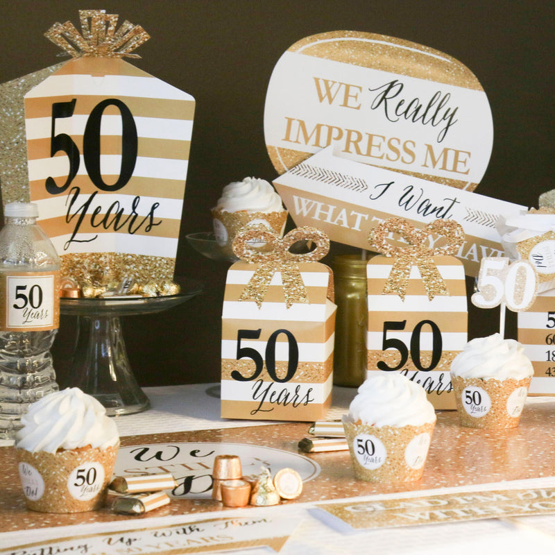 We Still Do - 50th Wedding Anniversary - Wedding Anniversary Decorations - Party Cupcake Wrappers - Set of 12