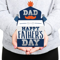 Happy Father's Day - Treat Box Party Favors - We Love Dad Party Goodie Gable Boxes - Set of 12