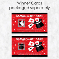 Ta-Da, Magic Show - Magical Birthday Party Game Scratch Off Cards - 22 Count