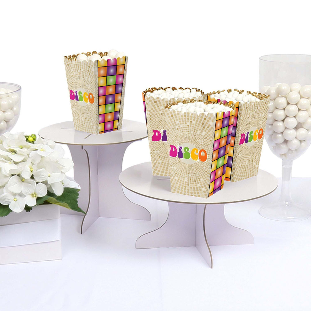 70's Disco - 1970's Disco Fever Party Favor Popcorn Treat Boxes - Set of 12