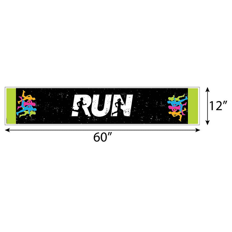 Set The Pace - Running - Petite Track, Cross Country or Marathon Paper Table Runner - 12" x 60"