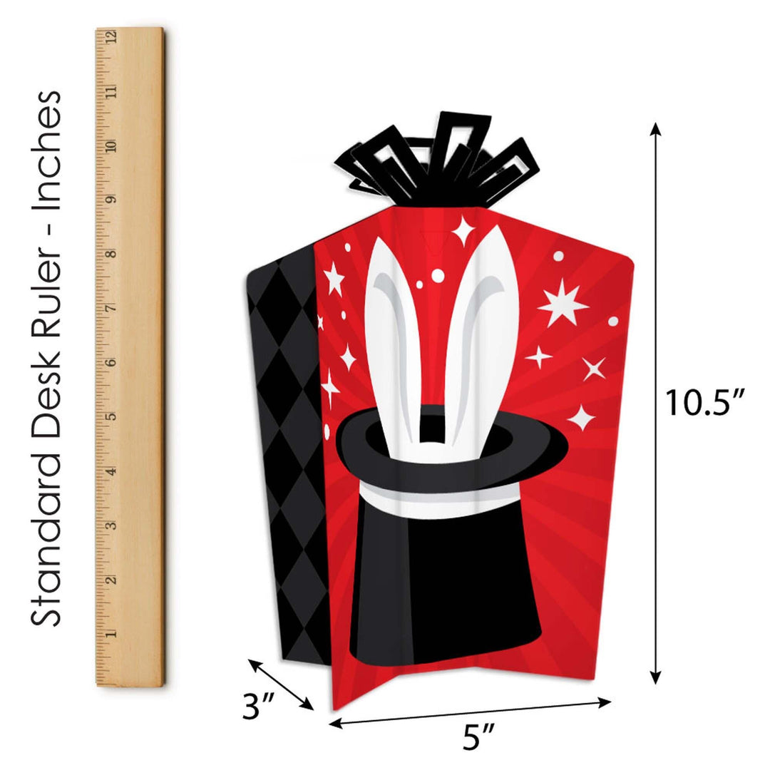 Ta-Da, Magic Show - Table Decorations - Magical Birthday Party Fold and Flare Centerpieces - 10 Count