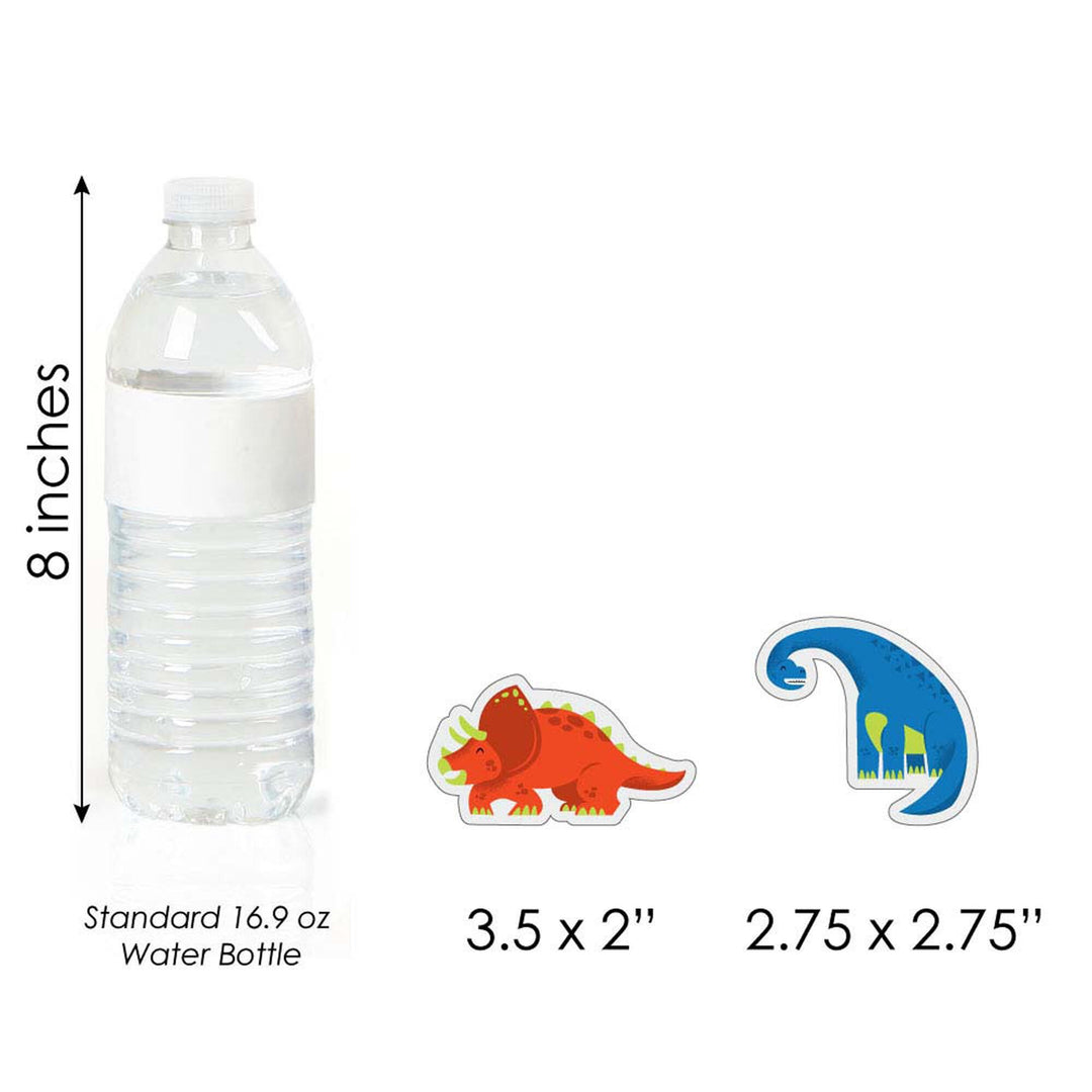 Roar Dinosaur - DIY Shaped Dino Mite T-Rex Baby Shower or Birthday Party Cut-Outs - 24 ct