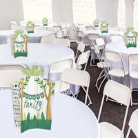 Family Tree Reunion - Table Decorations - Family Gathering Party Fold and Flare Centerpieces - 10 Count