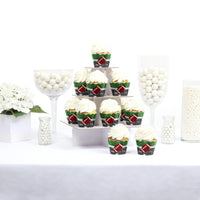 End Zone - Football - Baby Shower Decorations - Party Cupcake Wrappers - Set of 12