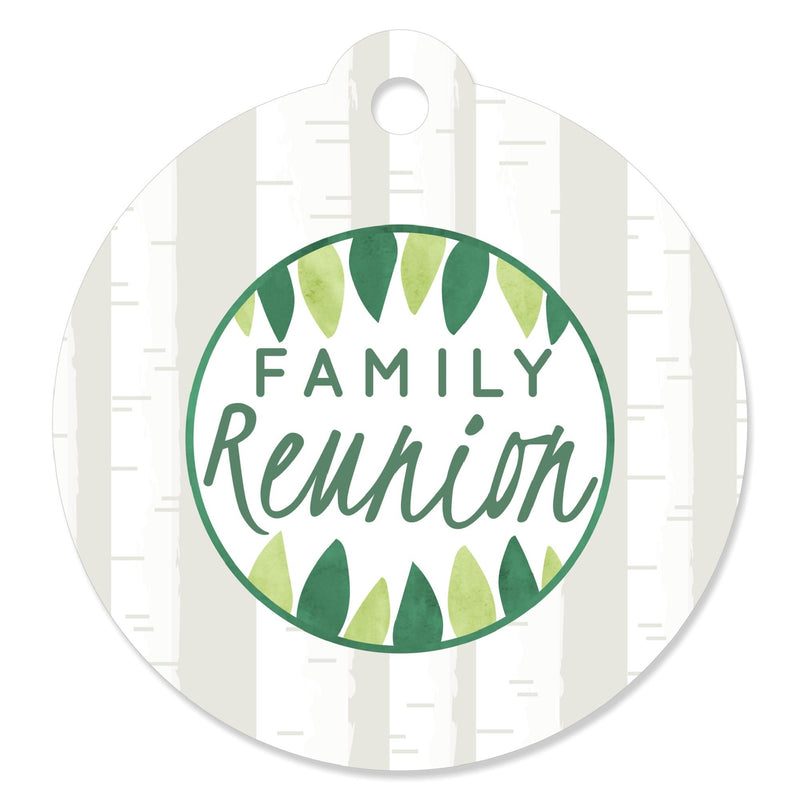 Family Tree Reunion - Family Gathering Party Favor Gift Tags (Set of 20)