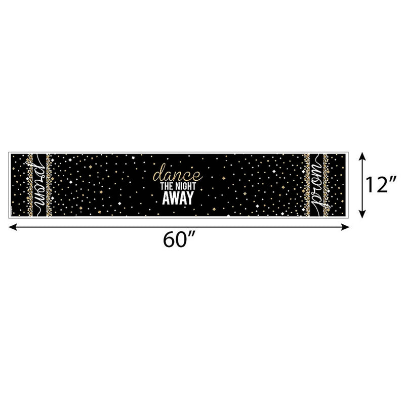 Prom - Petite Prom Night Party Paper Table Runner - 12" x 60"