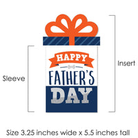 Happy Father's Day - We Love Dad Party Money and Gift Card Sleeves - Nifty Gifty Card Holders - Set of 8