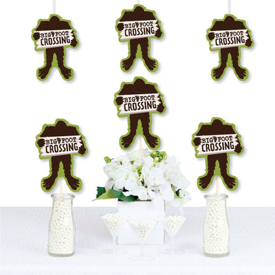 Sasquatch Crossing - Decorations DIY Bigfoot Party or Birthday Party Essentials - Set of 20