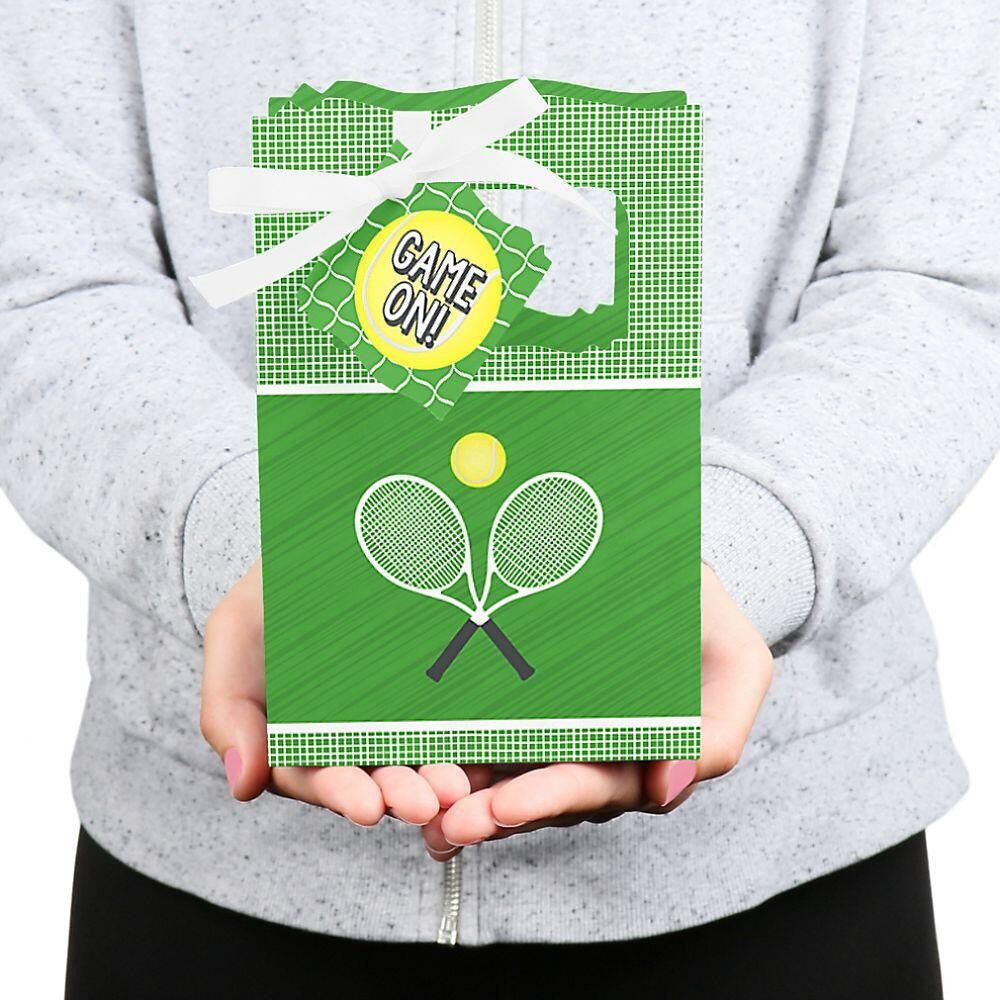 You Got Served - Tennis - Baby Shower or Tennis Ball Birthday Party Favor Boxes - Set of 12