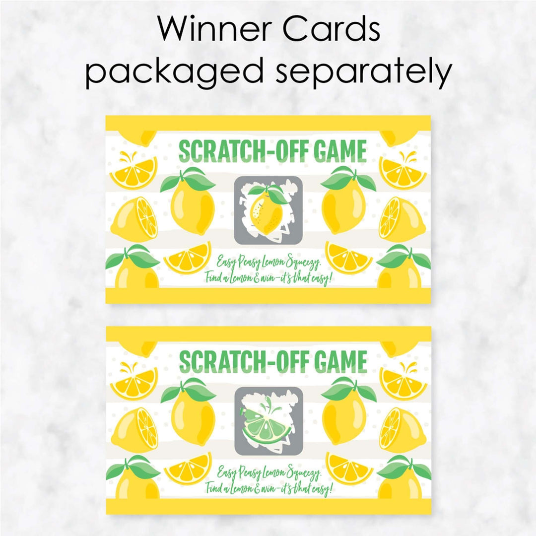 So Fresh - Lemon - Citrus Lemonade Party Game Scratch Off Cards - 22 Count