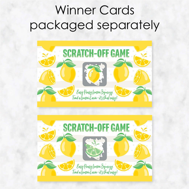So Fresh - Lemon - Citrus Lemonade Party Game Scratch Off Cards - 22 Count