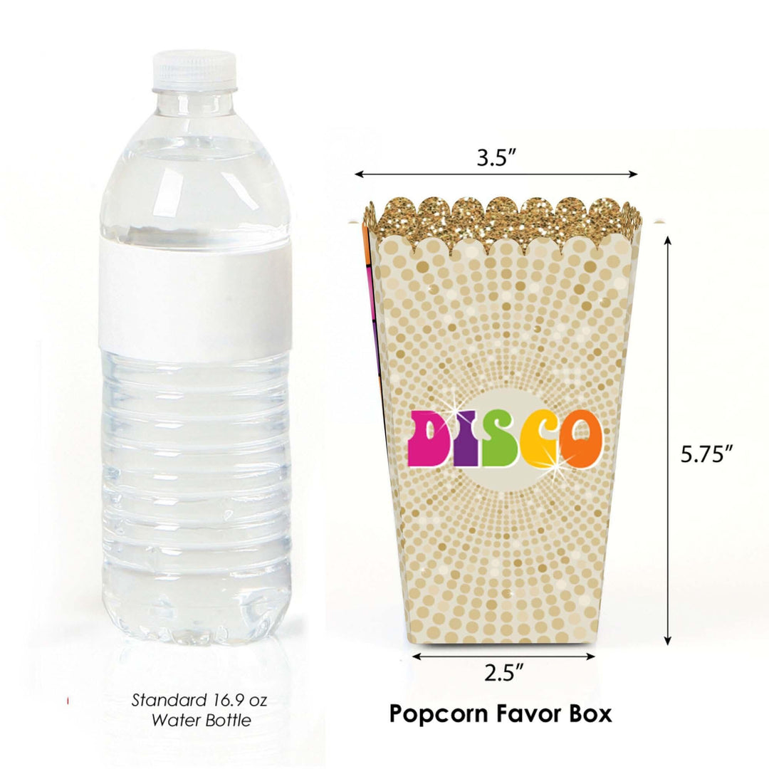 70's Disco - 1970's Disco Fever Party Favor Popcorn Treat Boxes - Set of 12