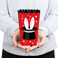 Ta-Da, Magic Show - Magical Birthday Party Favor Popcorn Treat Boxes - Set of 12