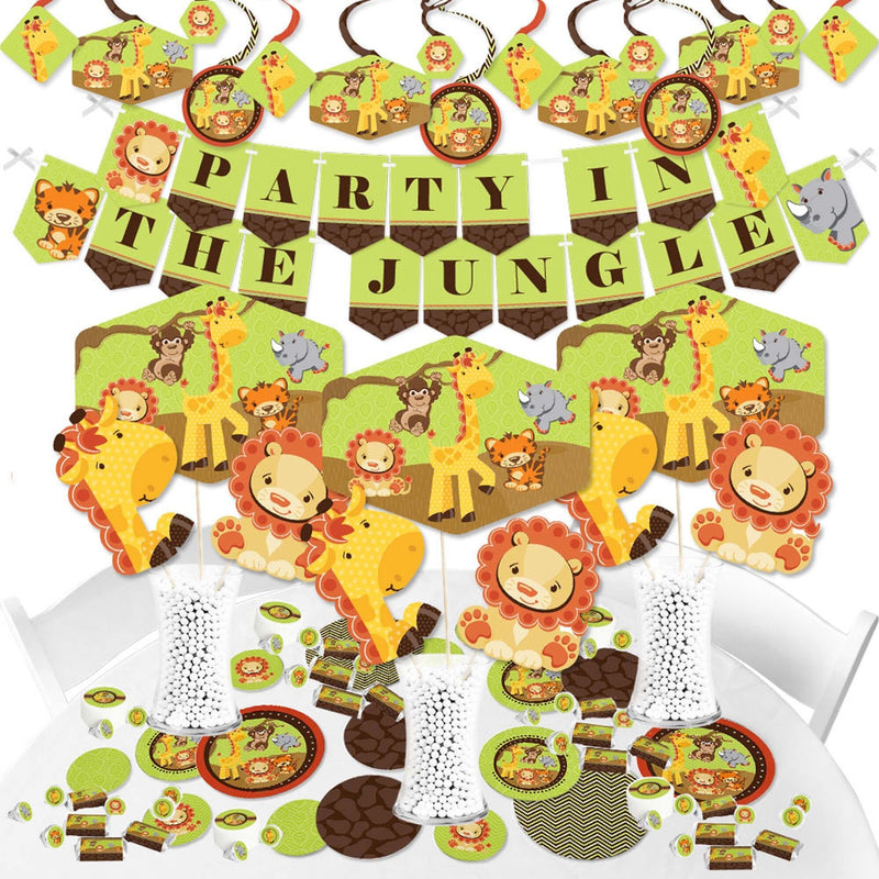 Funfari - Fun Safari Jungle - Baby Shower or Birthday Party Supplies - Banner Decoration Kit - Fundle Bundle