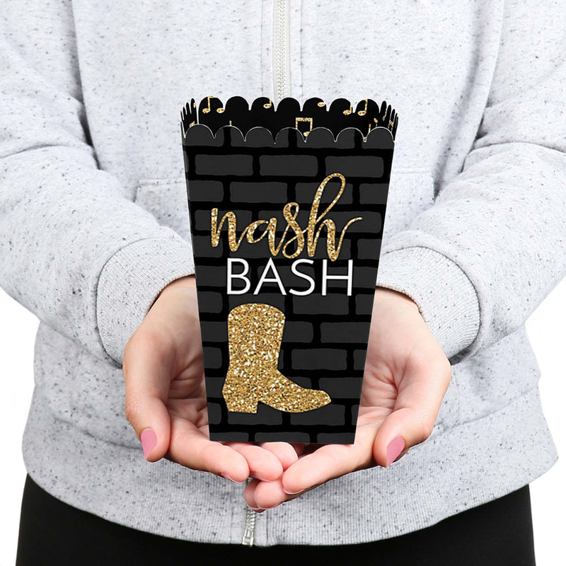 Nash Bash - Nashville Bachelorette Party Favor Popcorn Treat Boxes - Set of 12