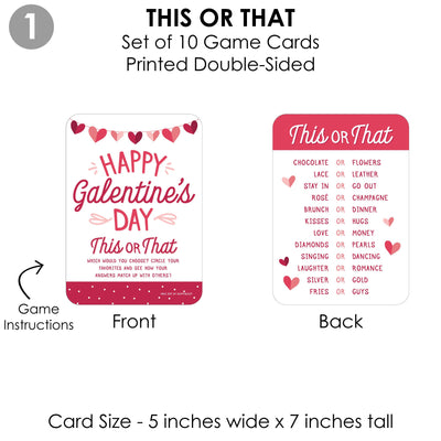 Happy Galentine's Day - 4 Valentine's Day Party Games - 10 Cards Each - Gamerific Bundle