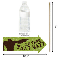 Funny Sasquatch Crossing - 10 Piece Bigfoot Party or Birthday Party Photo Booth Props Kit
