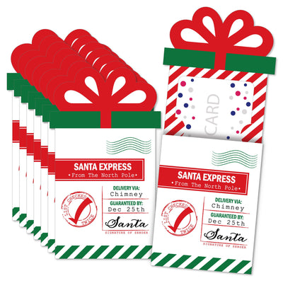 Santa's Special Delivery - From Santa Claus Christmas Money and Gift Card Sleeves - Nifty Gifty Card Holders - Set of 8