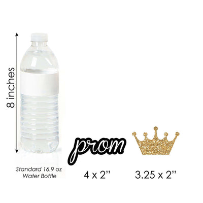 Prom - Dessert Cupcake Toppers - Prom Night Party Clear Treat Picks - Set of 24
