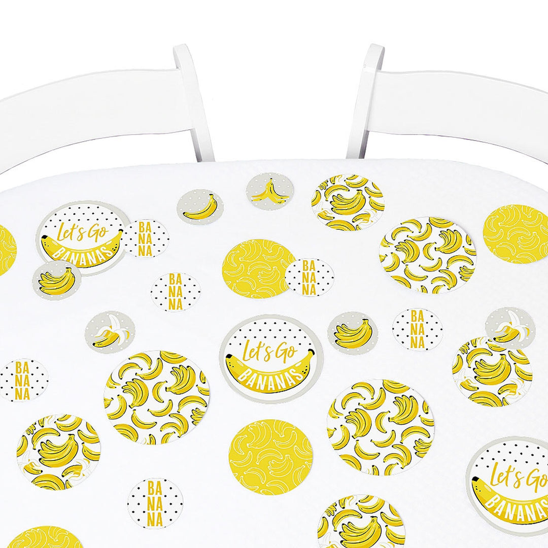 Let's Go Bananas - Tropical Party Giant Circle Confetti - Party Decorations - Large Confetti 27 Count