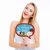 Farm Animals - Baby Shower or Birthday Photo Booth Props Kit - 20 Count