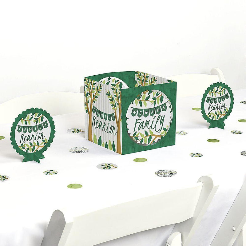 Family Tree Reunion - Family Gathering Party Centerpiece and Table Decoration Kit