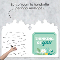 Get Well Soon - Thinking of You Giant Greeting Card - Big Shaped Jumborific Card - 16.5 x 22 inches