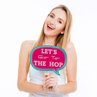 Funny 50's Sock Hop - 10 Piece Photo Booth Props Kit