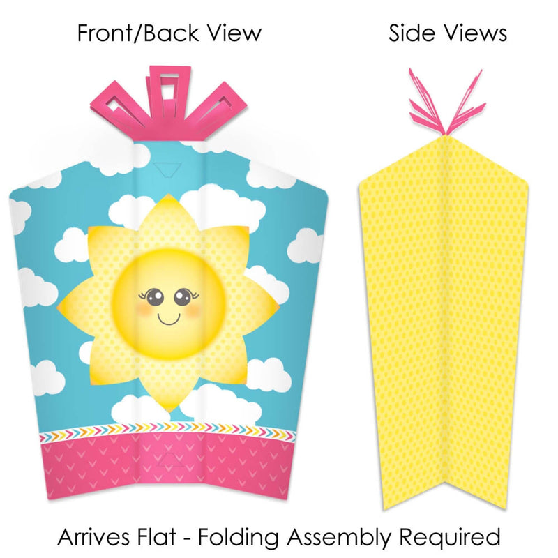 You Are My Sunshine - Table Decorations - Baby Shower or Birthday Party Fold and Flare Centerpieces - 10 Count