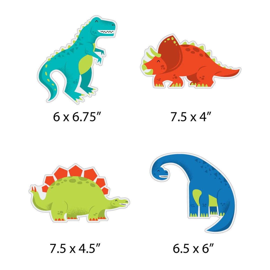 Roar Dinosaur - Trex, Triceratops, Stegosaurus and Brontosaurus Decorations DIY Dino Mite Baby Shower or Birthday Party Essentials - Set of 20