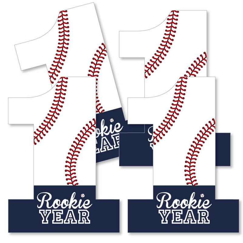 1st Birthday Batter Up - Baseball - One Shaped Decorations DIY First Birthday Party Essentials - Set of 20