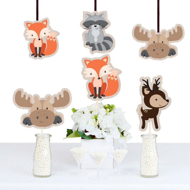 Woodland Creatures - Animal Shaped Decorations - DIY Baby Shower or Birthday Party Essentials - Set of 20