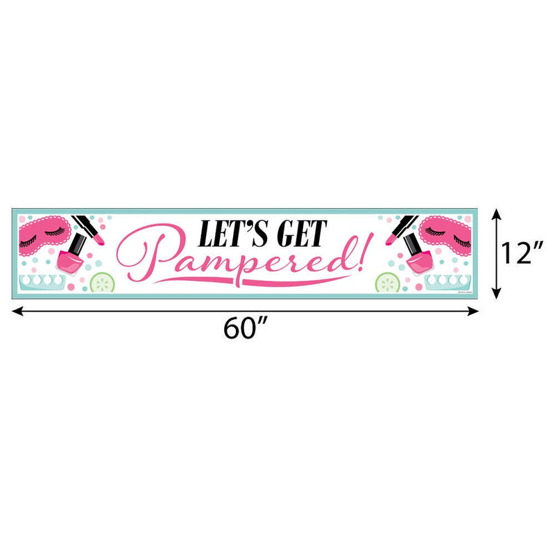 Spa Day - Girls Makeup Party Decorations Party Banner