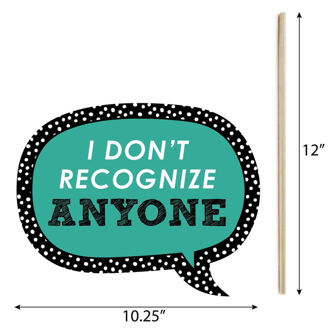 Funny Class Reunion - 10 Piece Photo Booth Props Kit