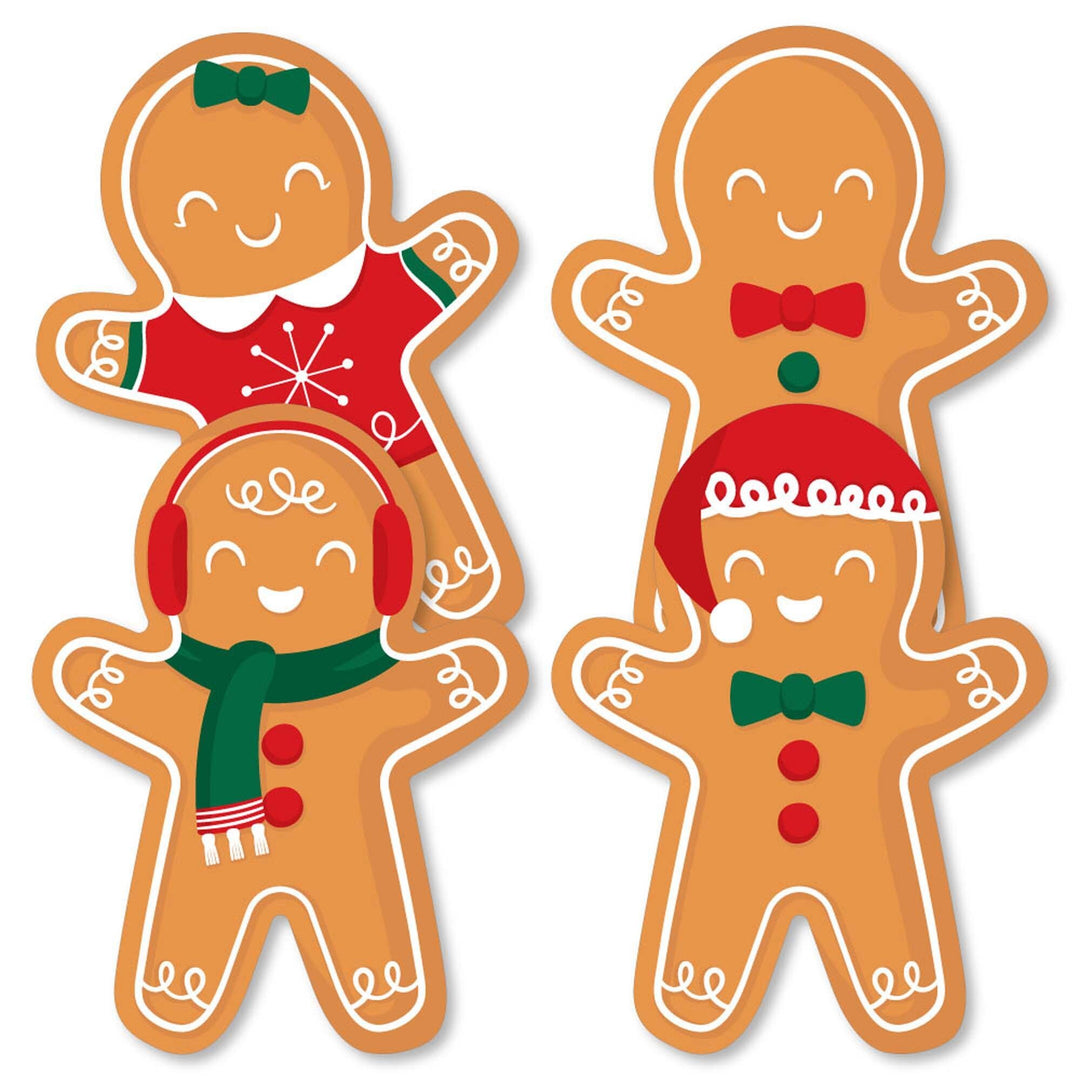 Gingerbread Christmas - Decorations DIY Gingerbread Man Holiday Party Essentials - Set of 20