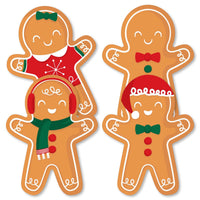 Gingerbread Christmas - Decorations DIY Gingerbread Man Holiday Party Essentials - Set of 20