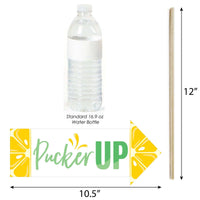 Funny So Fresh - Lemon - 10 Piece Citrus Lemonade Party Photo Booth Props Kit