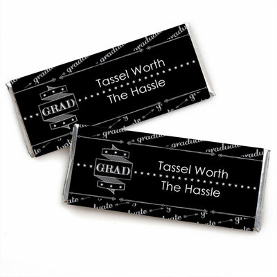 Graduation Cheers - Candy Bar Wrappers Graduation Party Favors - Set of 24