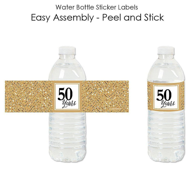 We Still Do - 50th Wedding Anniversary - Anniversary Water Bottle Sticker Labels - Set of 20