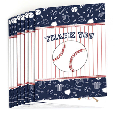 Batter Up - Baseball - Party Thank You Cards - 8 ct