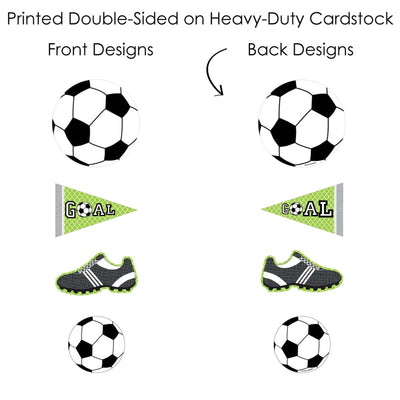 GOAAAL! - Soccer - Baby Shower or Birthday Party Centerpiece Sticks - Showstopper Table Toppers - 35 Pieces
