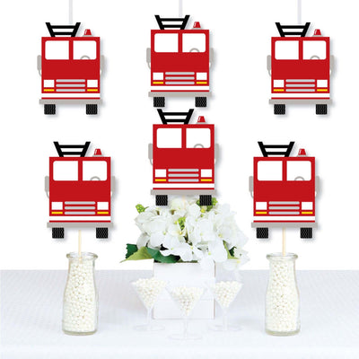 Fired Up Fire Truck - Decorations DIY Firefighter Firetruck Baby Shower or Birthday Party Essentials - Set of 20