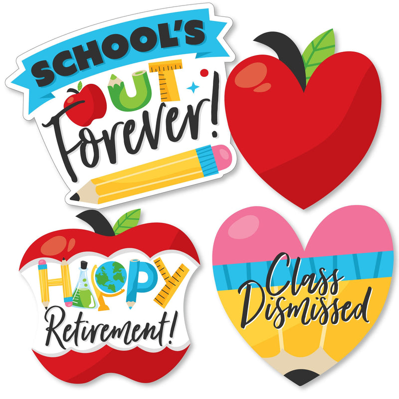 Teacher Retirement - Pencil Apple Decorations DIY Happy Retirement Party Essentials - Set of 20